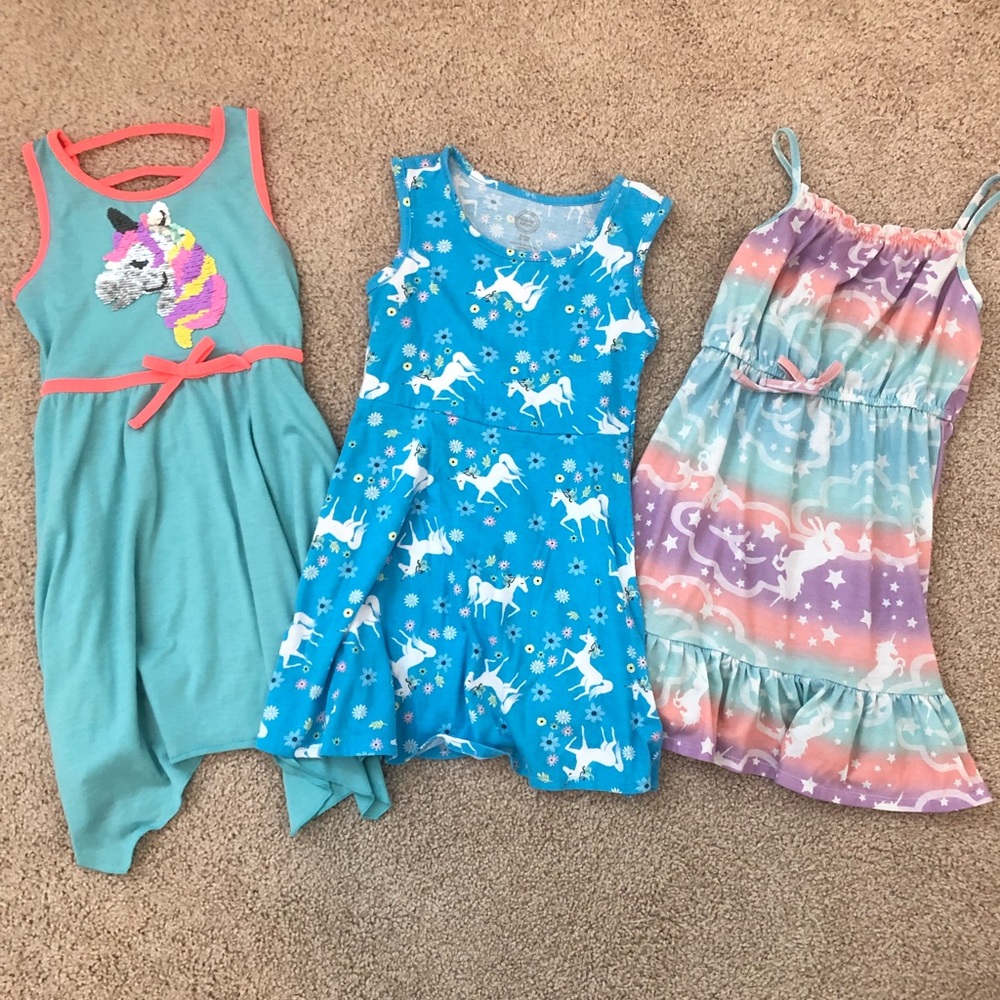 GIRLS Unicorn Dresses Size 6